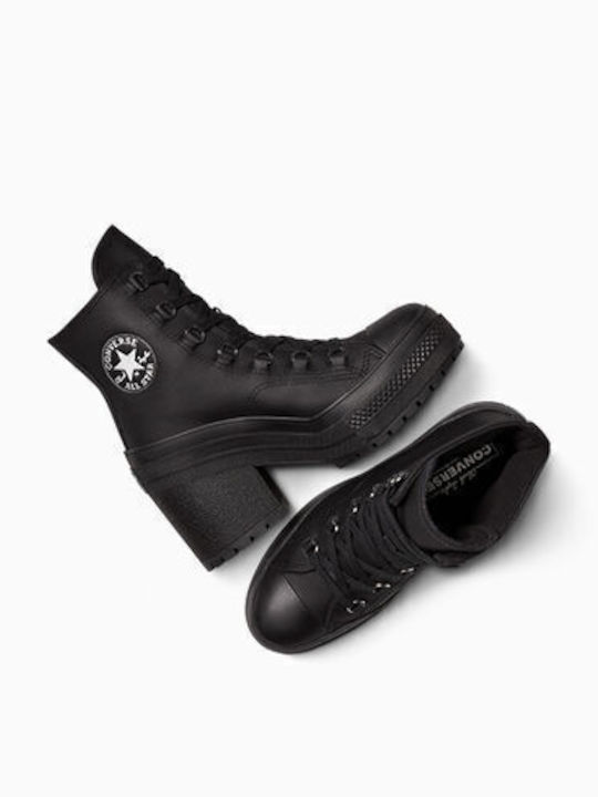 Leather Women's Ankle Boots Black