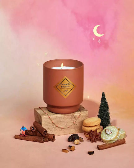 My Jolie Candle Χριστουγεννιάτικο Κερί Καφέ 8x8εκ.