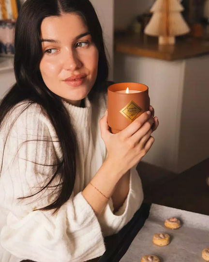 My Jolie Candle Χριστουγεννιάτικο Κερί Καφέ 8x8εκ.