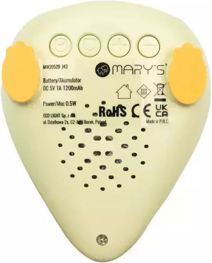 Mary's Schreibtischuhr 1Stück Gelb