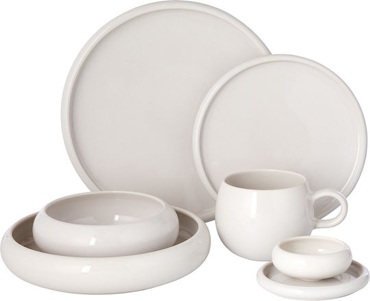 Butlers Plate Shallow Ceramic Beige with Diameter 21cm