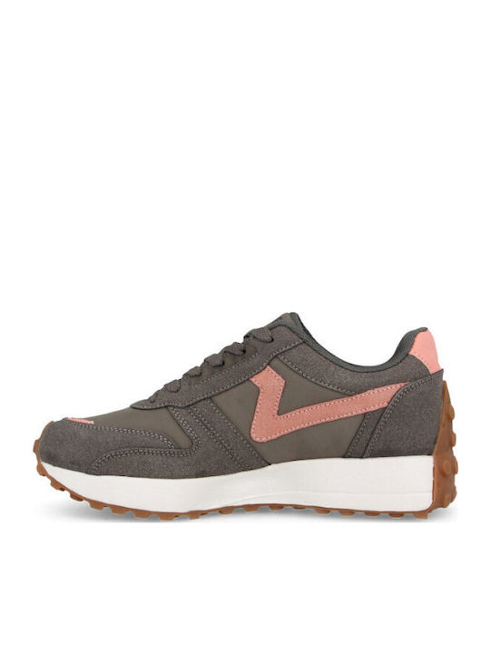 Γυναικεία Ανατομικά Sneakers Ροζ Γκρι
