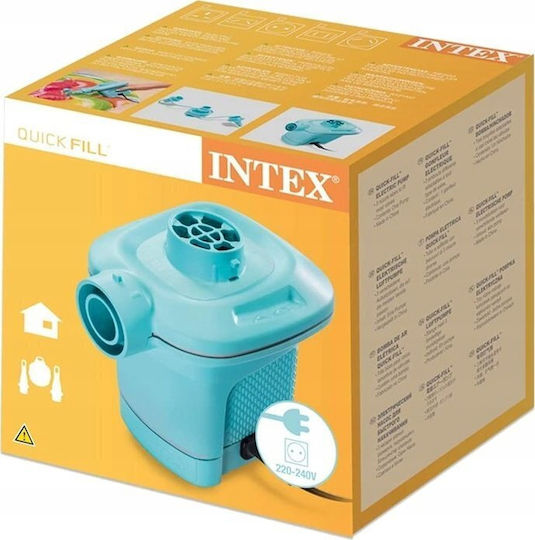 Intex Ηλεκτρική Τρόμπα για Φουσκωτά Μπλε