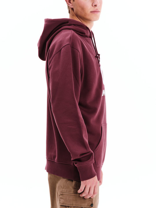 Hooded Burgundy Sweatshirt