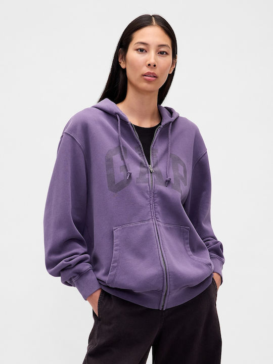 Arch Logo Ζακέτα με Κουκούλα Dark Violet