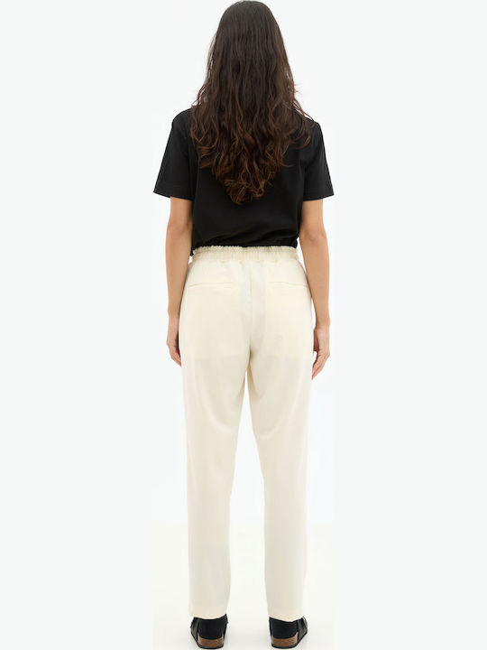 Men's Trousers Elastic Ecru