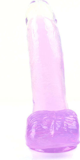 Chisa Novelties Fantasy Ρεαλιστικό Dildo με Όρχεις και Βεντούζα Μωβ