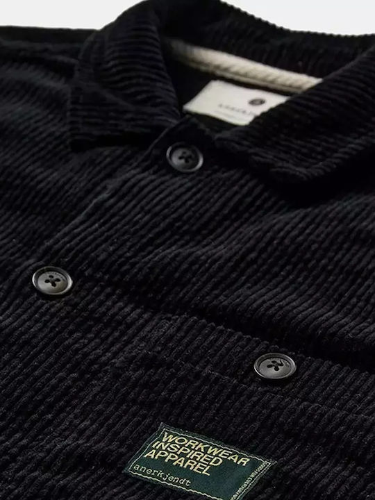 Дълъг Ръкав Рипсено Кадифе Overshirt Caviar