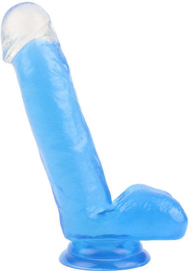 Chisa Novelties Ρεαλιστικό Dildo με Όρχεις και Βεντούζα Μπλε