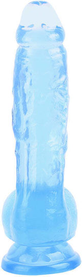 Chisa Novelties Realistic Dildo With Suction Cup Blue
