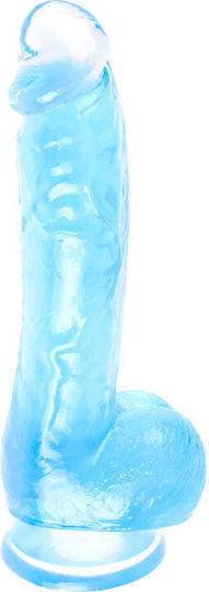 Chisa Novelties Realistic Dildo With Suction Cup Blue
