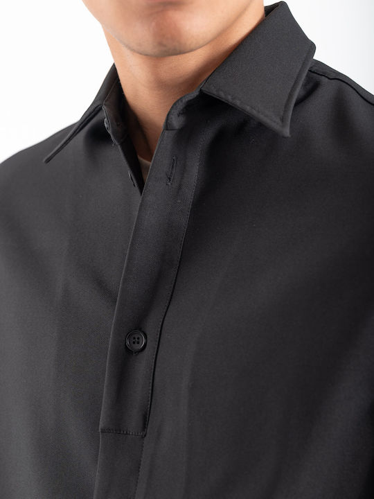 Μακρυμάνικo Overshirt Black