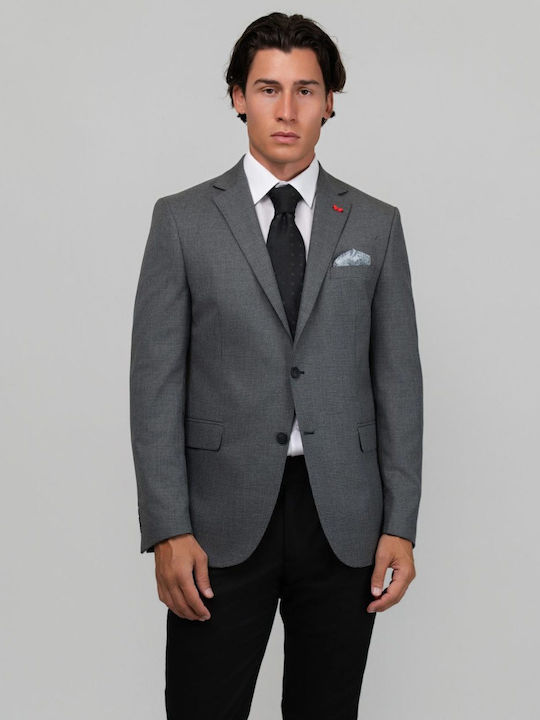 Men's Suit Jacket Slim Fit Gray