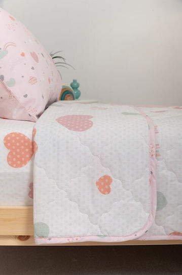 Naf Naf Подредба Детско Юрганче Единично с Калъфка White Pink 160x240cm 520801367135