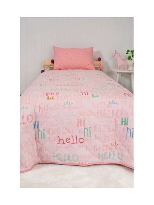 Naf Naf Set Kids Quilt Single with Pillowcase Pink 160x240cm 520801367139