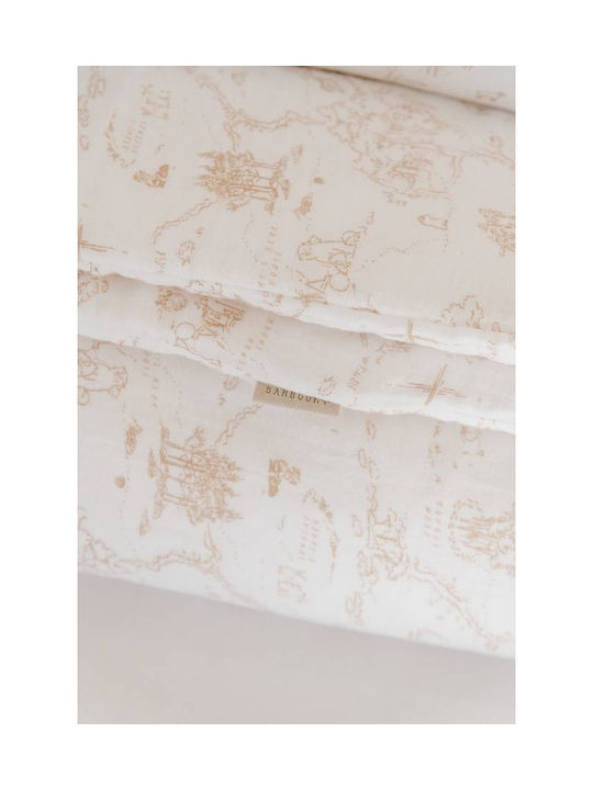 Bamboom Baby Duvet Cover Set With Pillowcase Nude Old Pink 100x140cm