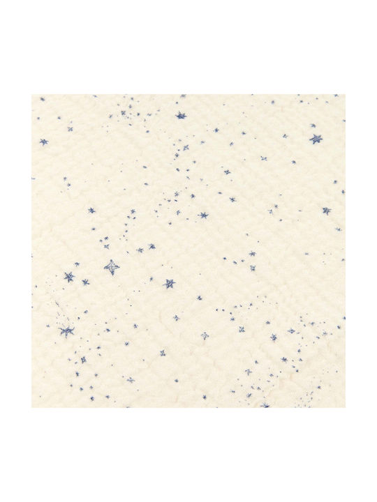 Nobodinoz Детска Покривка За Завивка Wabi Sabi Синя Млечен Път 100x140см