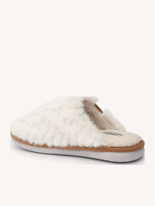 White House Slippers Soft Fur Light Sole