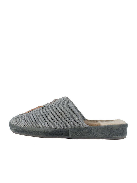 Winter Women's Slippers Gray