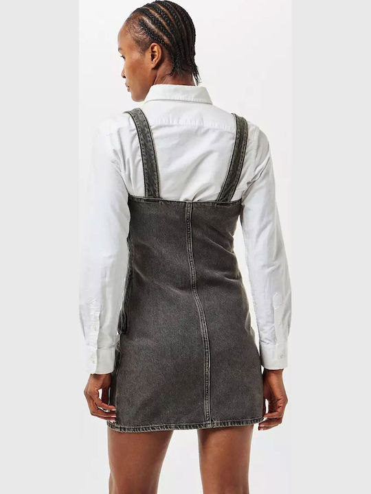 Καλοκαιρινό Mini Φόρεμα Τζιν Black Denim