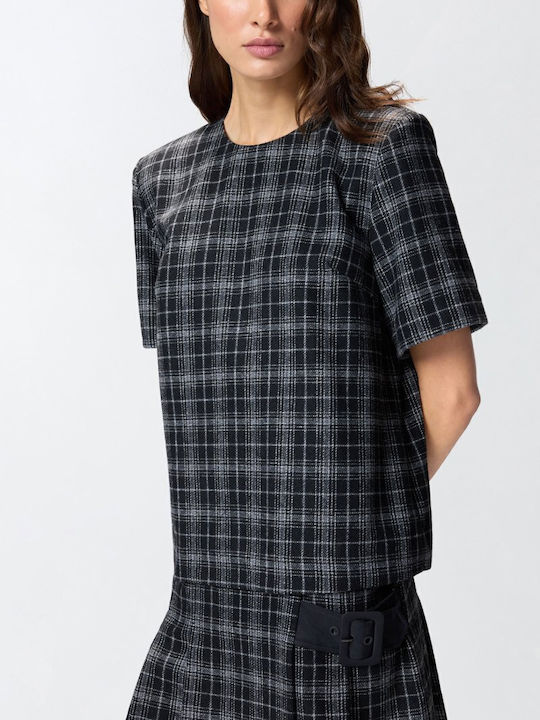 Aleta Summer Mini Dress Grey