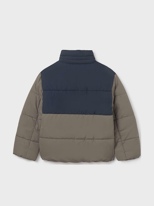 Kinder Freizeitjacke Kurz mit Kapuze Stone-blue