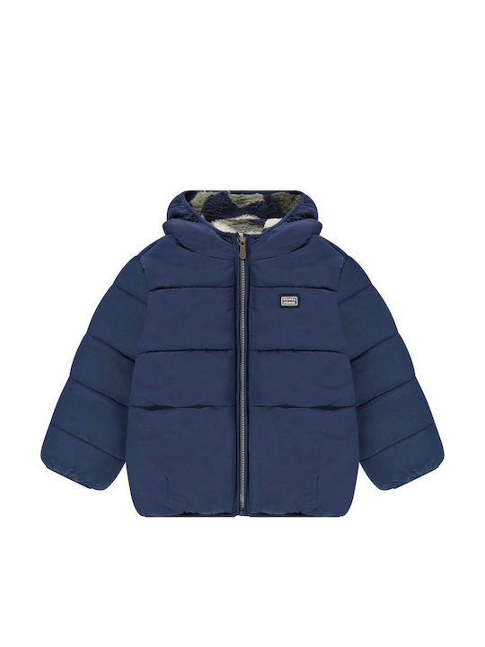 Kinder Freizeitjacke Beidseitig mit Kapuze Blue
