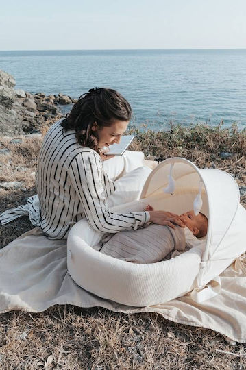 Bamboom Κουβέρτα Αγκαλιάς & Λίκνου Πλεκτή Καφέ 100x75εκ.
