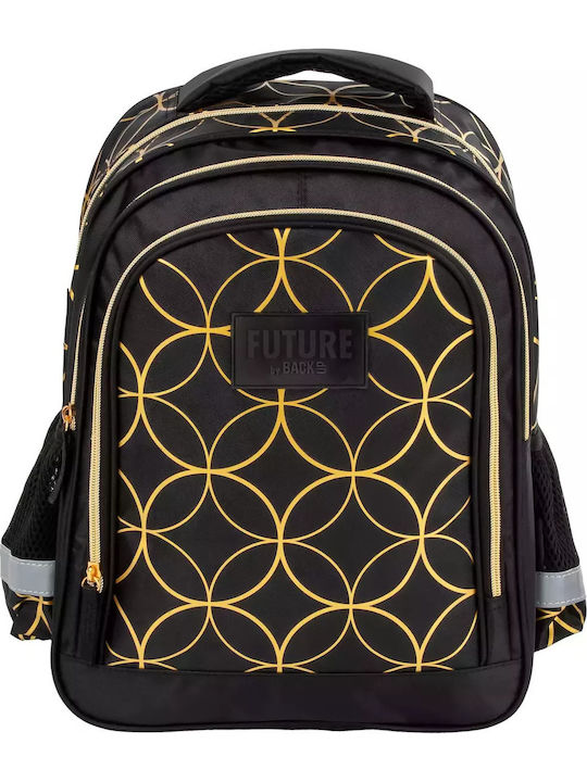 Derform Schulranzen Rucksack Schwarz 19Liter