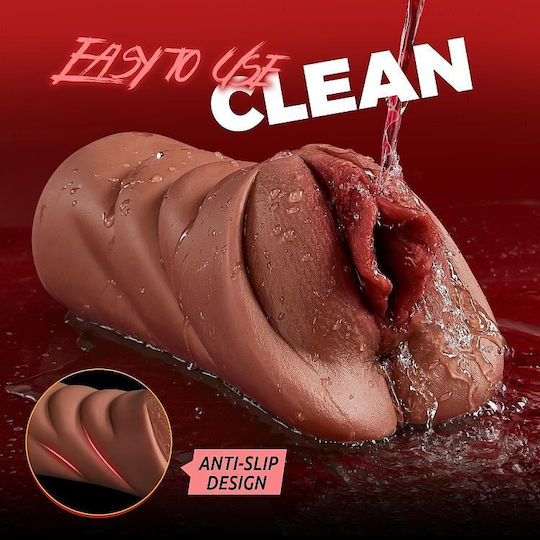 Smd Vixen Destiny 2-in-1 Masturbator 3D Texturierte Realistische Vagina & Anus Braune