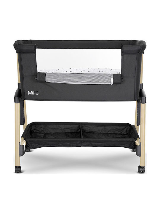 Lorelli Cradle Millie with Mattress and Wheels Black