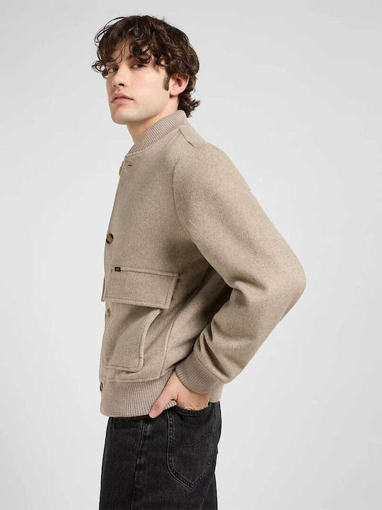 Jacke Bomber Ecru