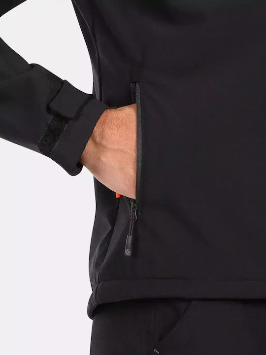 Χειμωνιάτικο Μπουφάν Softshell Αδιάβροχο και Αντιανεμικό Black