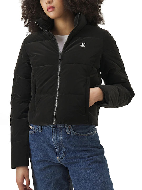 Women's Short Lifestyle Jacket for Winter Black