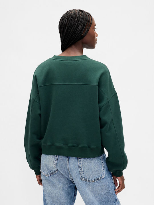 Μακρύ Γυναικείο Φούτερ Deep Hunter Green