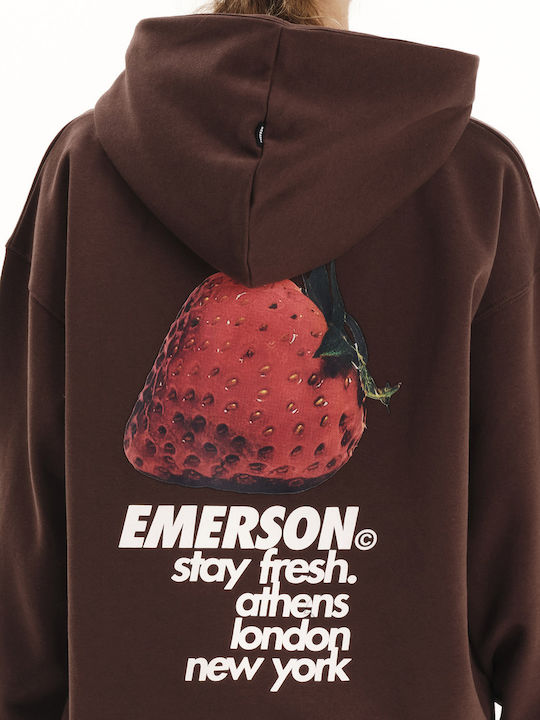 Women's Sweatshirt Hooded Strawberry