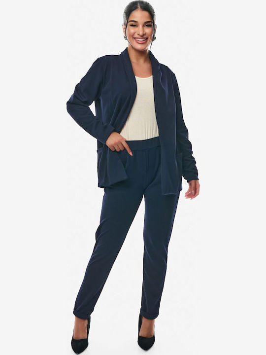 Dress Up Blazer pentru femei Sacou Petrol