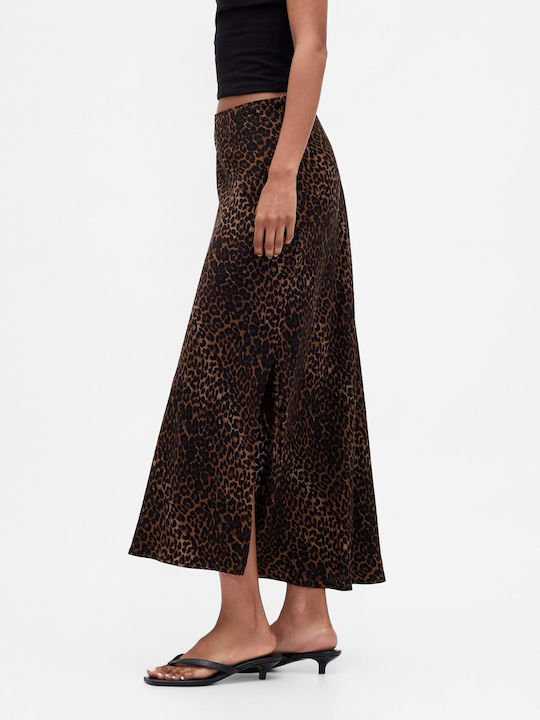Maxi Skirt Leopard Leopard Brown
