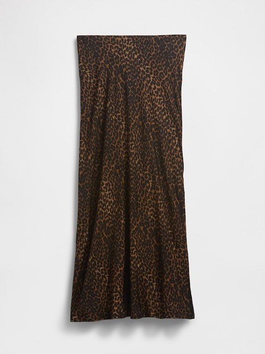 Maxi Skirt Leopard Leopard Brown