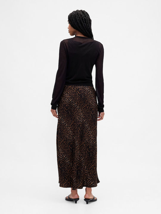 Maxi Skirt Leopard Leopard Brown