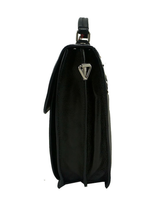 Herren Ledertasche Schulter / Crossbody Schwarz