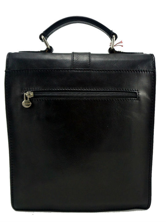 Herren Ledertasche Schulter / Crossbody Schwarz