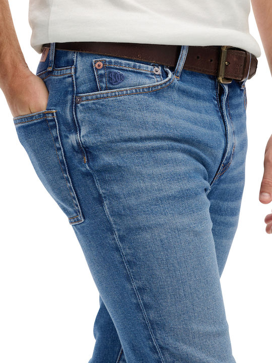 Vintage Men's Jeans Pants with Skinny Fit Mid Blue