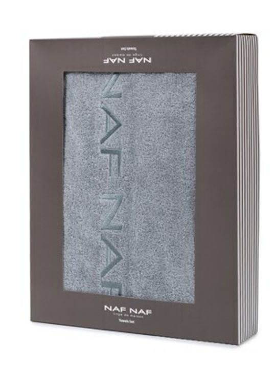 Naf Naf Face Towel Light Gray 2 Pieces