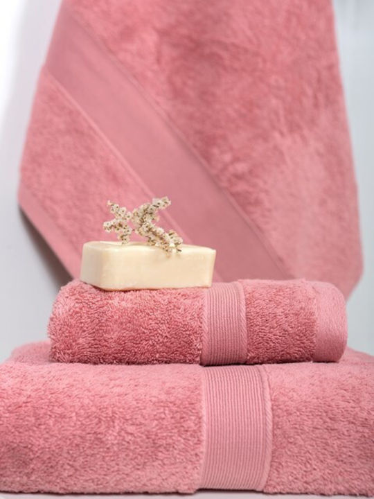 Naf Naf Face Towel 50x100cm Pink Weight 600gsm