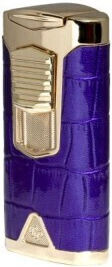Rocky Patel Statesman Lighter 3xJet Gold-Purple Leather Punch