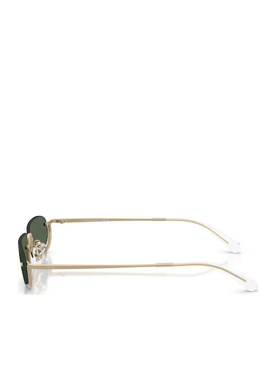 Armani Exchange Unisex Sunglasses with Gold Metal Frame and Green Lens AX2058S 612171