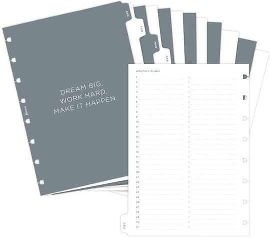 Filofax Σημειωματάριο A5 με Λευκές Σελίδες Πολύχρωμο