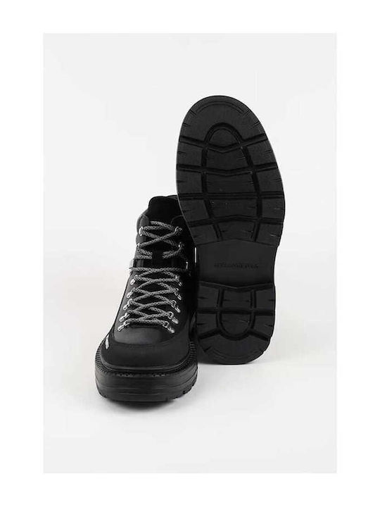 Leder Schwarz Herrenstiefel