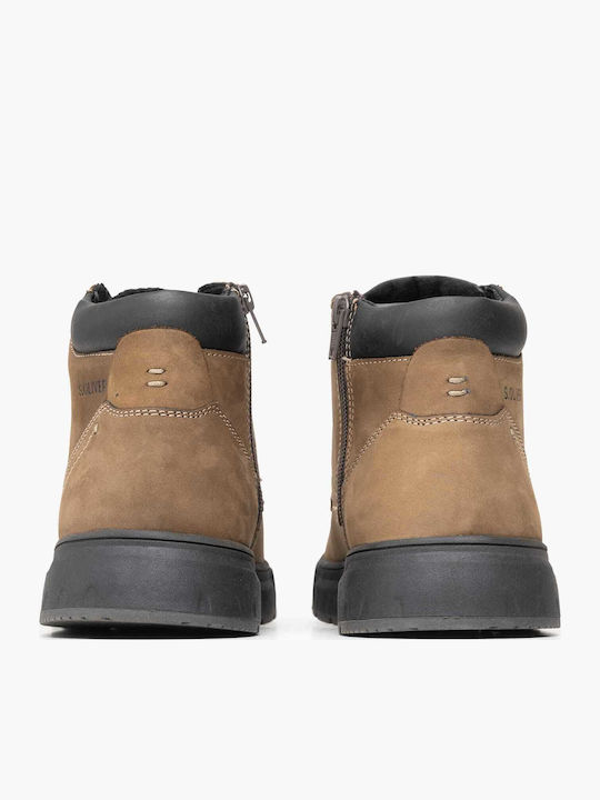 Leder Grün Stiefel